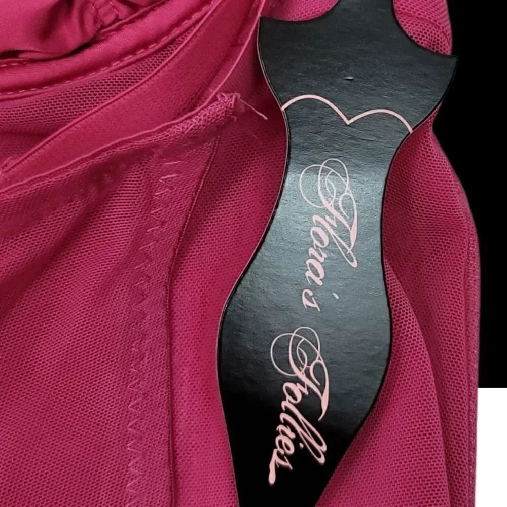 NEW Vintage Flora Follies 2PC Balconette Babydoll Chemise Nightie & Thong Size L - Picture 9 of 13